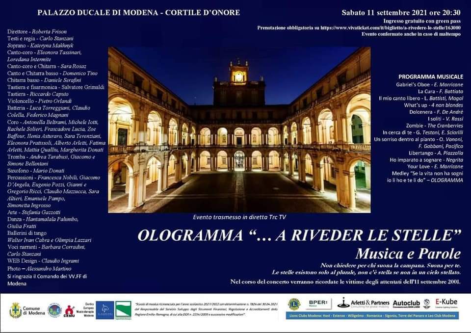 OLOGRAMMA in concerto “…a riveder le stelle”