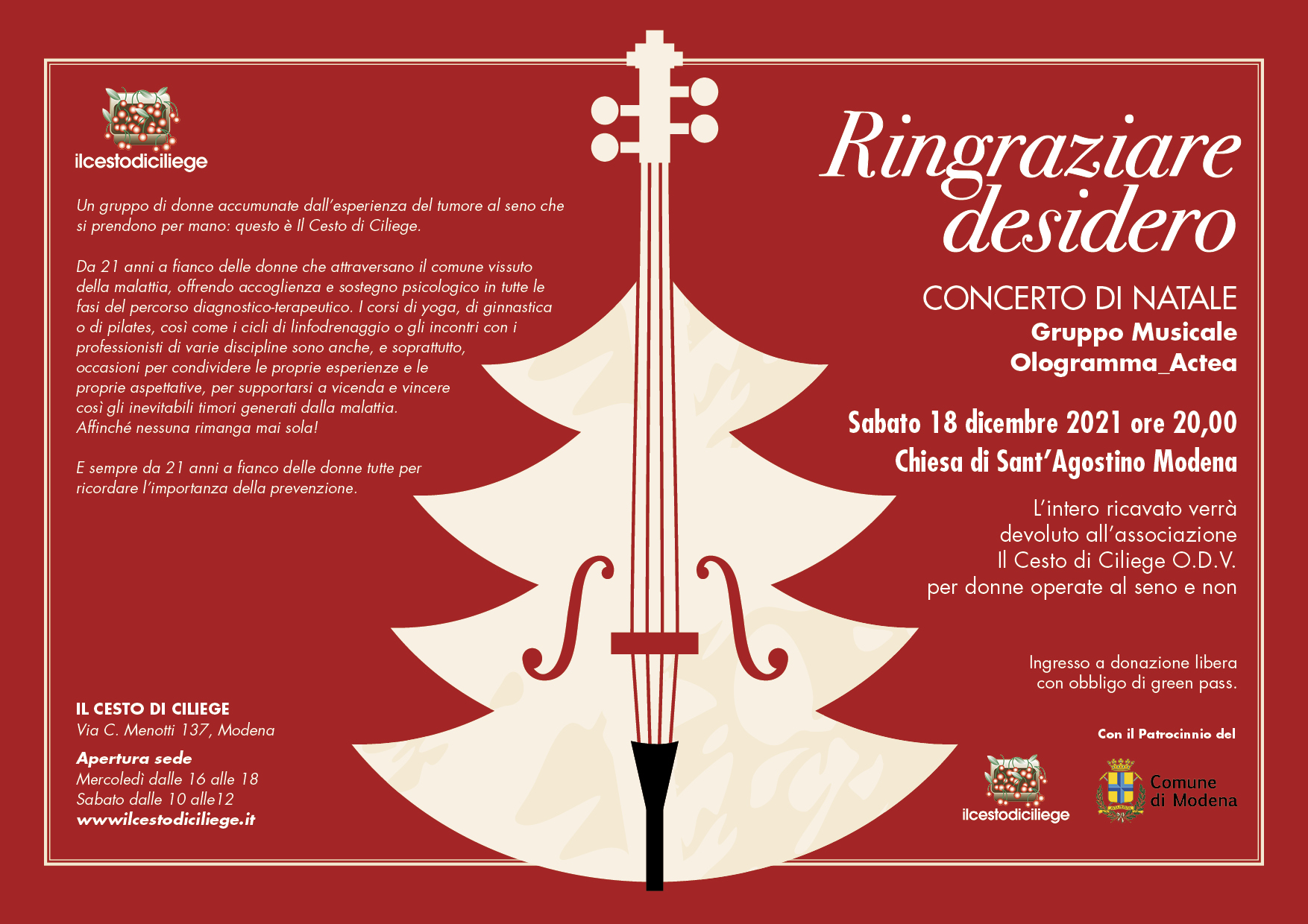 Concerto di Natale “Ringraziare desiderio”